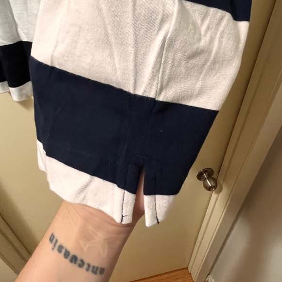 Old Navy NWT Striped Short Sleeve Tee Navy and White size Large - Picture 7 of 11